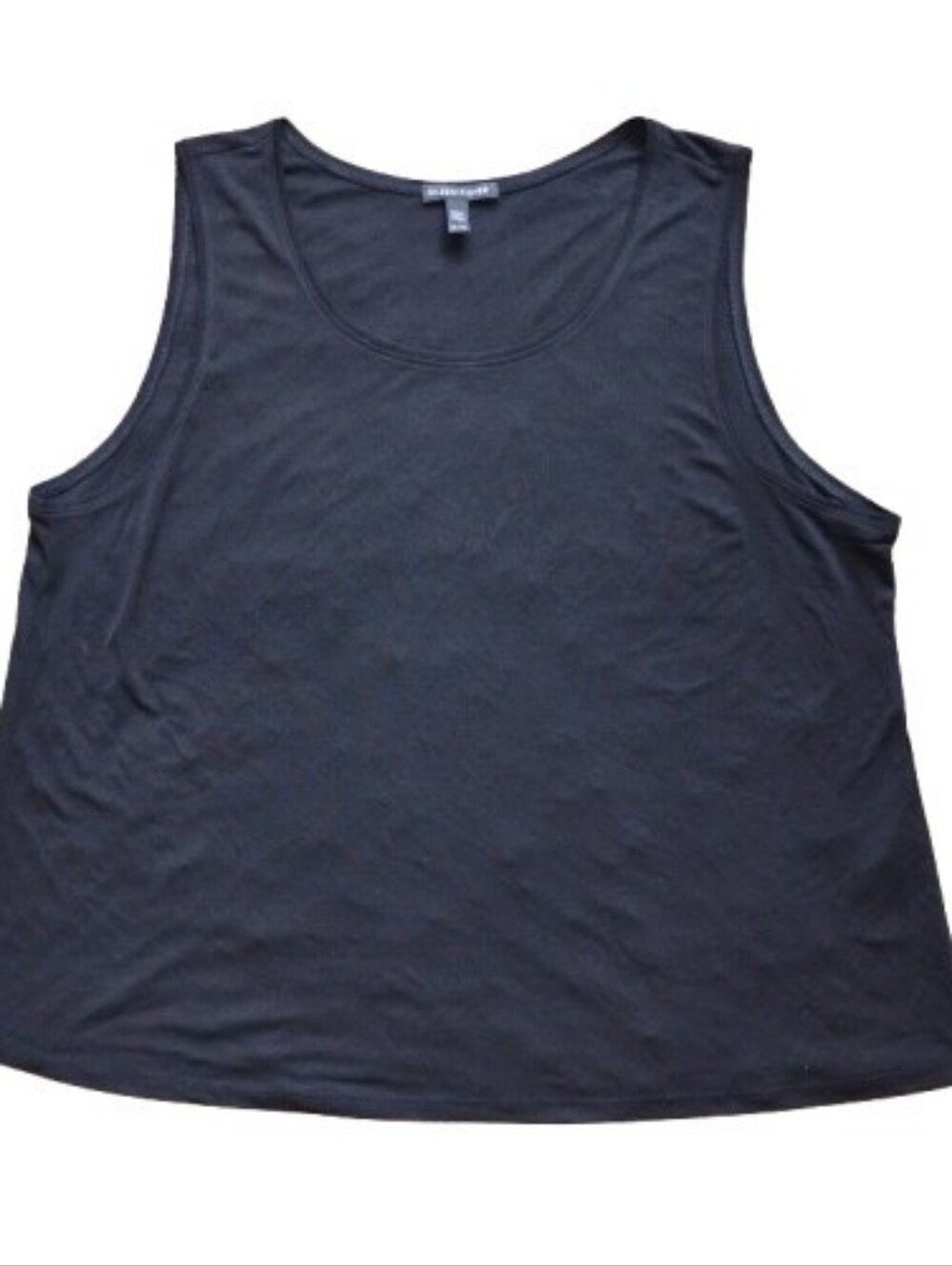 NWOT Eileen Fisher Washable Stretch Silk Tank Top XL Black